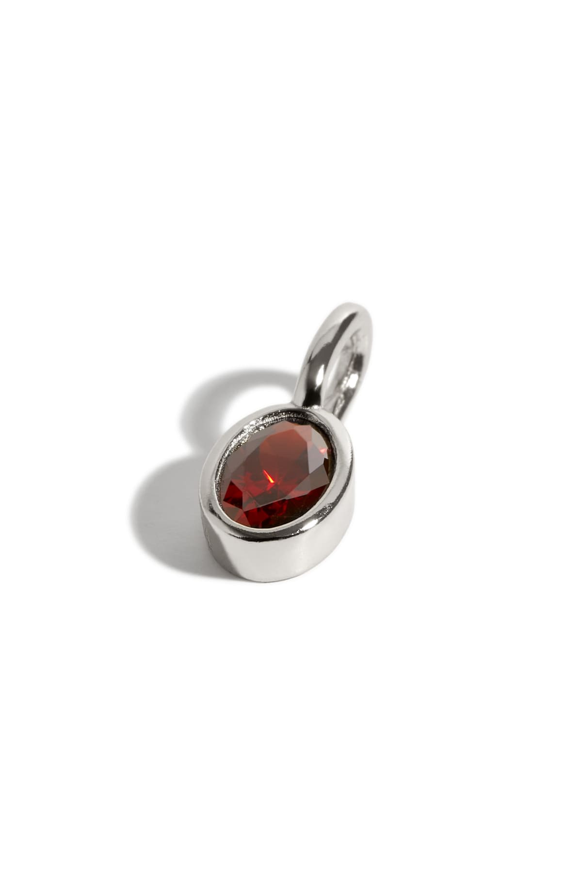 Pendentif pierre de naissance janvier argent