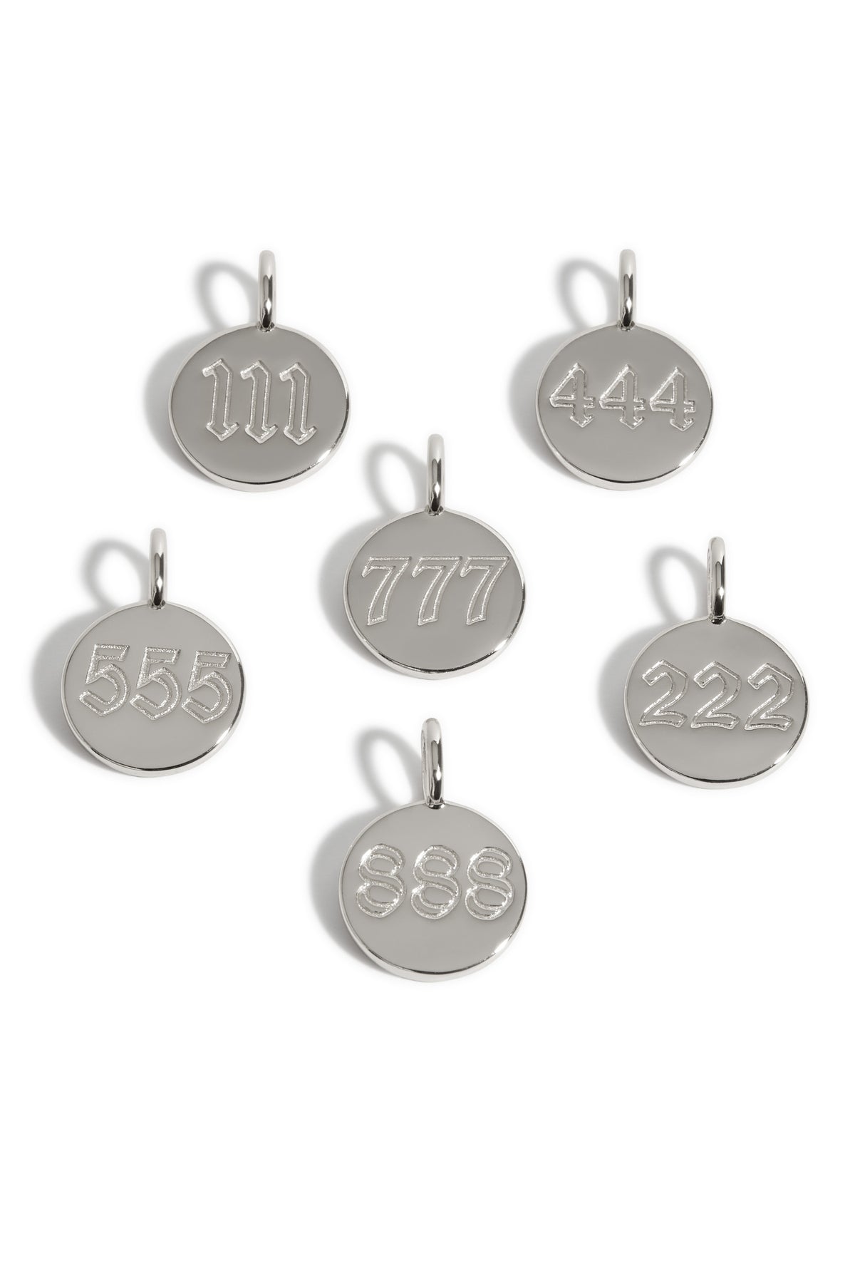pendentif angel number argent