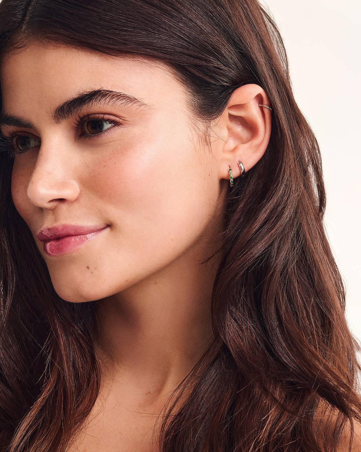 boucles d'oreilles Jeanne émeraude, Boucles d'oreilles Jenna 10 mm Or 2