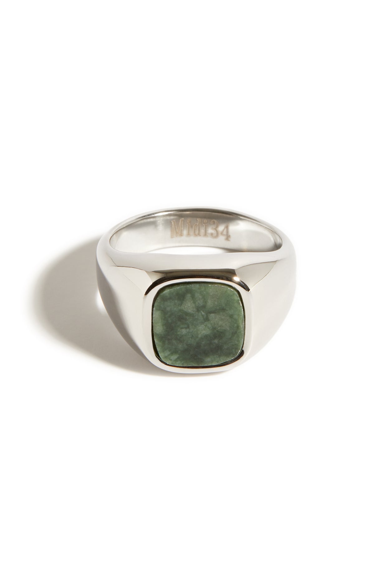 Bague Clément vert argent 2