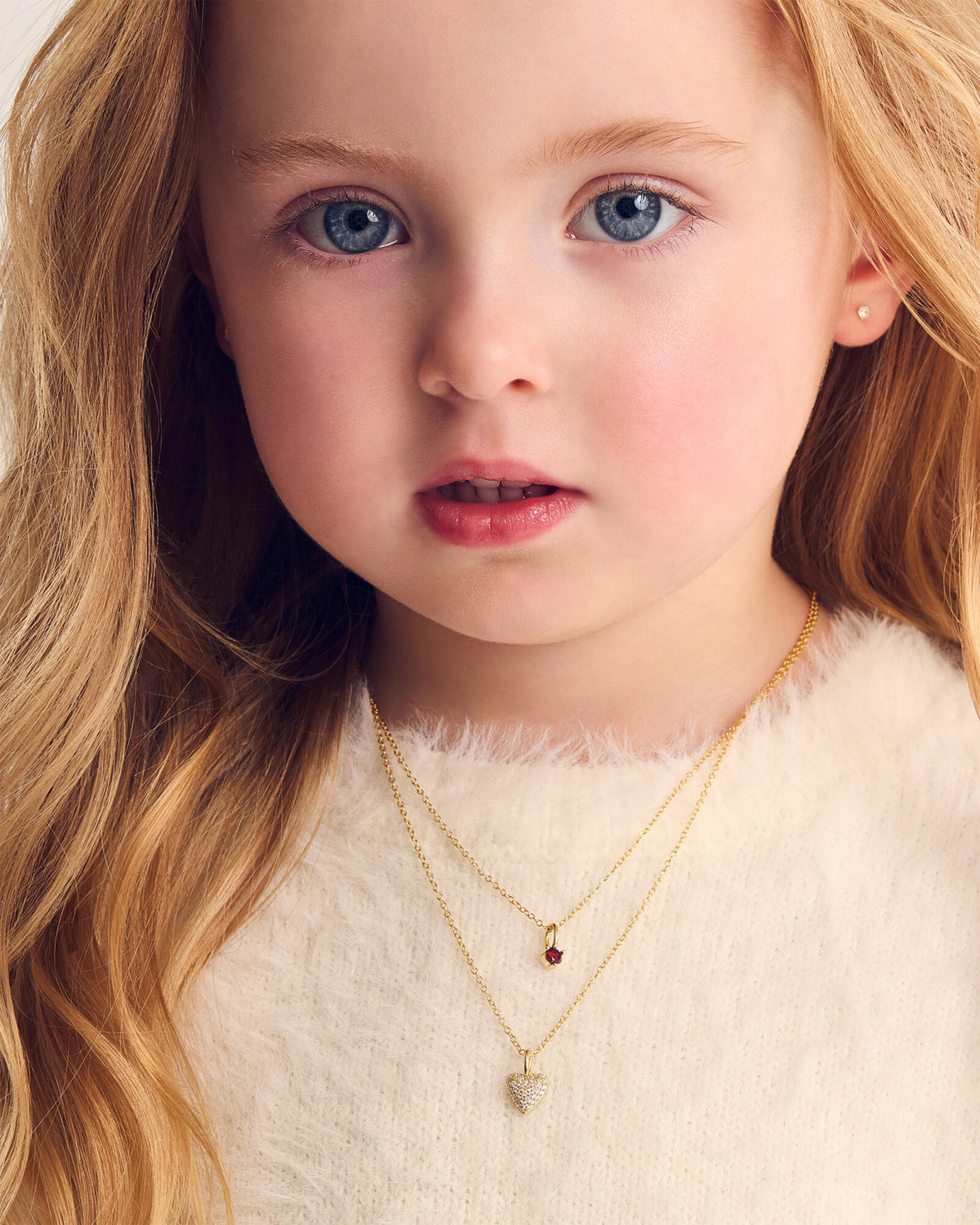 Pendentif Coeur Brillant Or, Pendentif Pierre de naissance Or, Boucles d'oreilles Valérie or