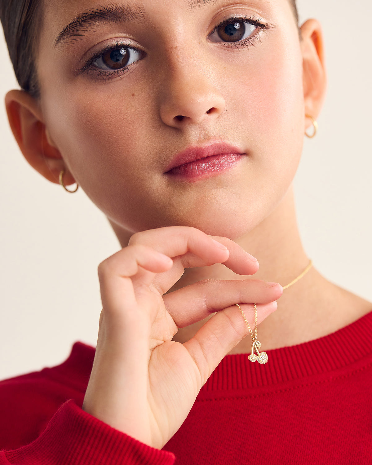 Collier Cherry Or, Maxim 12 mm or