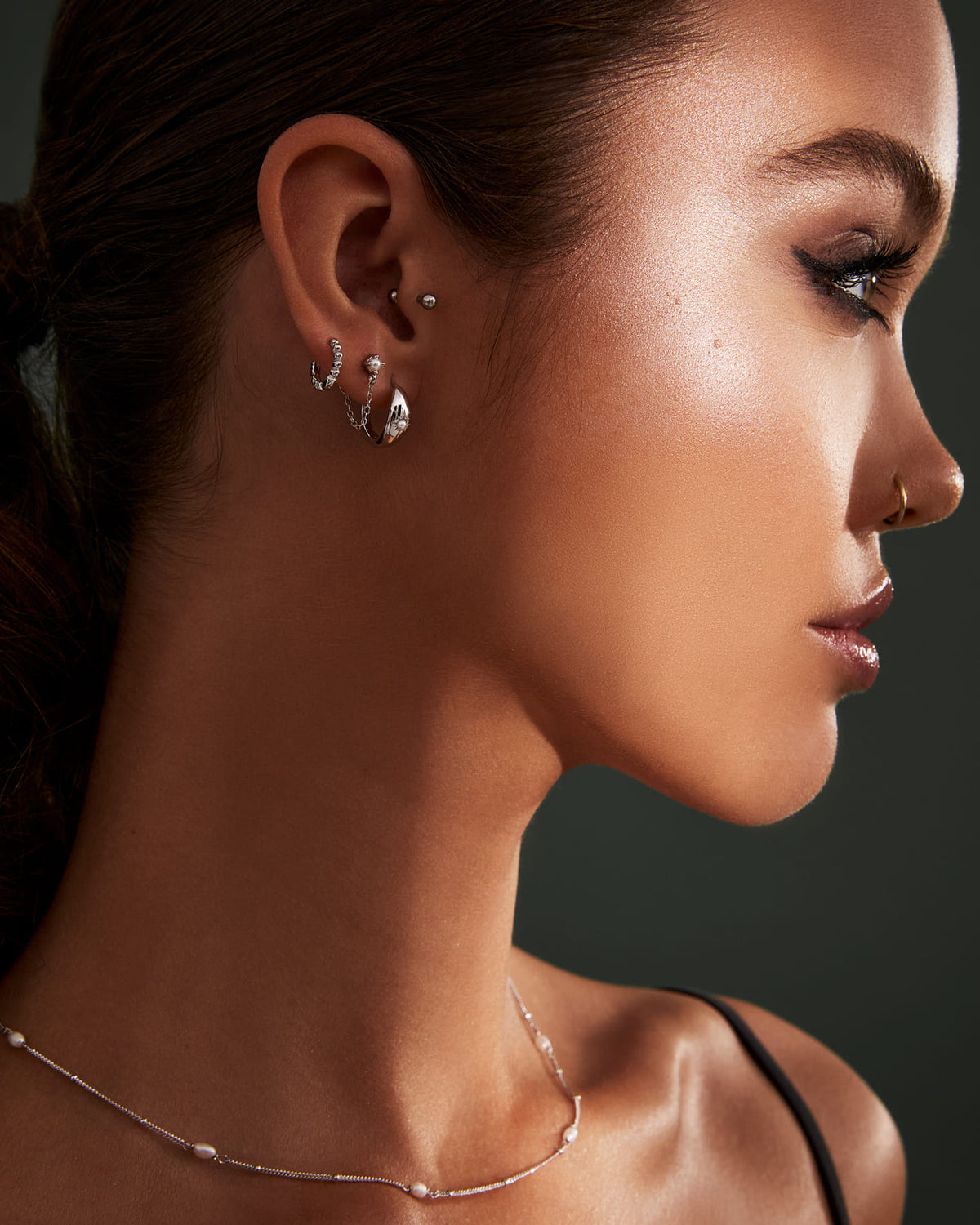 Mannequin Boucles d'oreilles Lilya argent