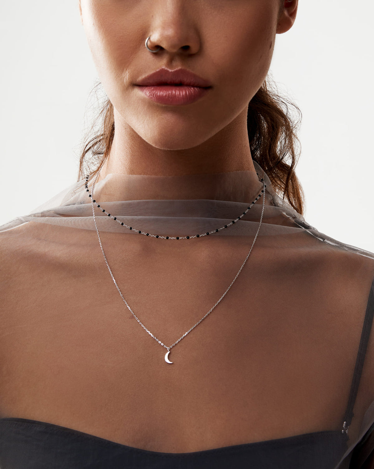 Mannequin Collier Eva-Louise argent
