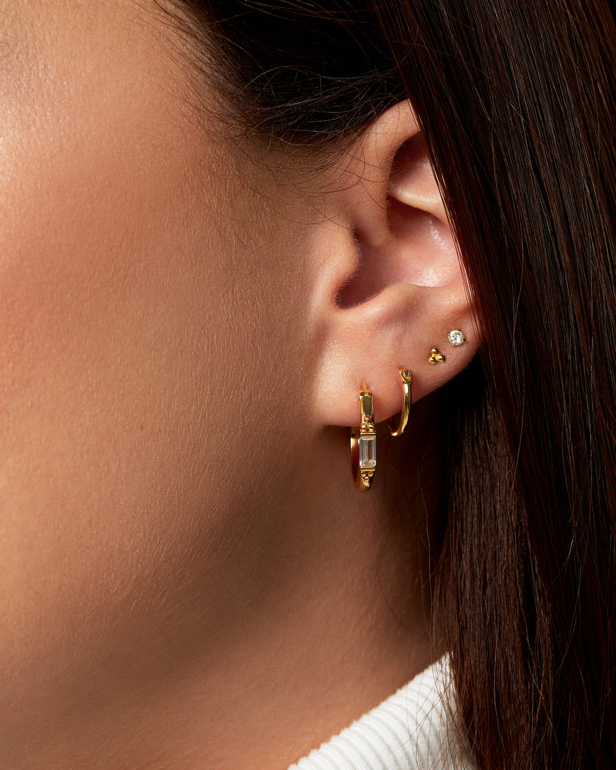 Mannequin Boucles d'oreilles Alexia or
