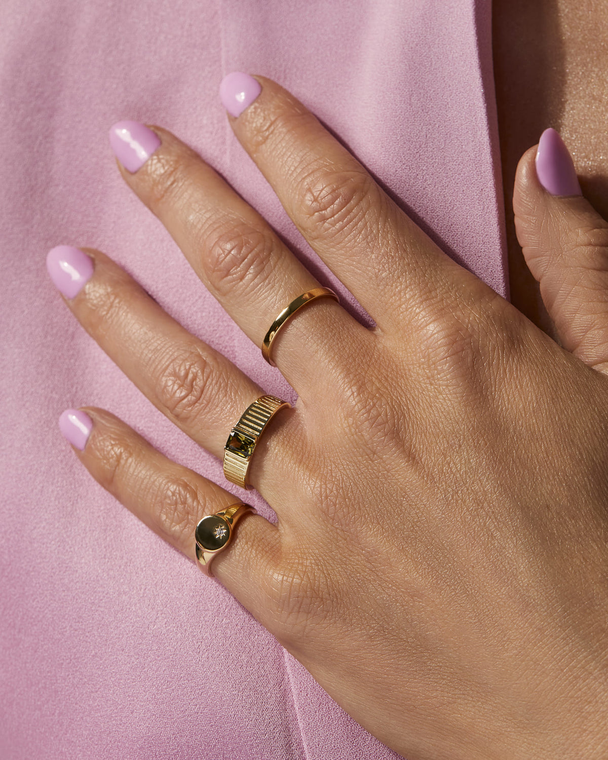 Mannequin Bague Romane or