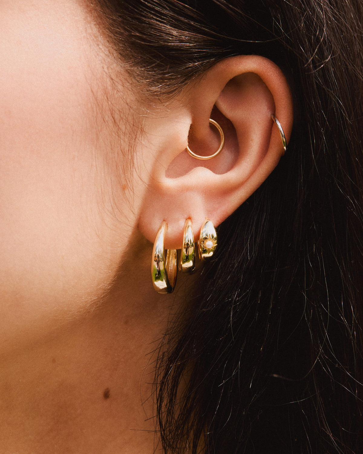 Marion 20mm, 16mm, Irène boucle d'oreilles Or