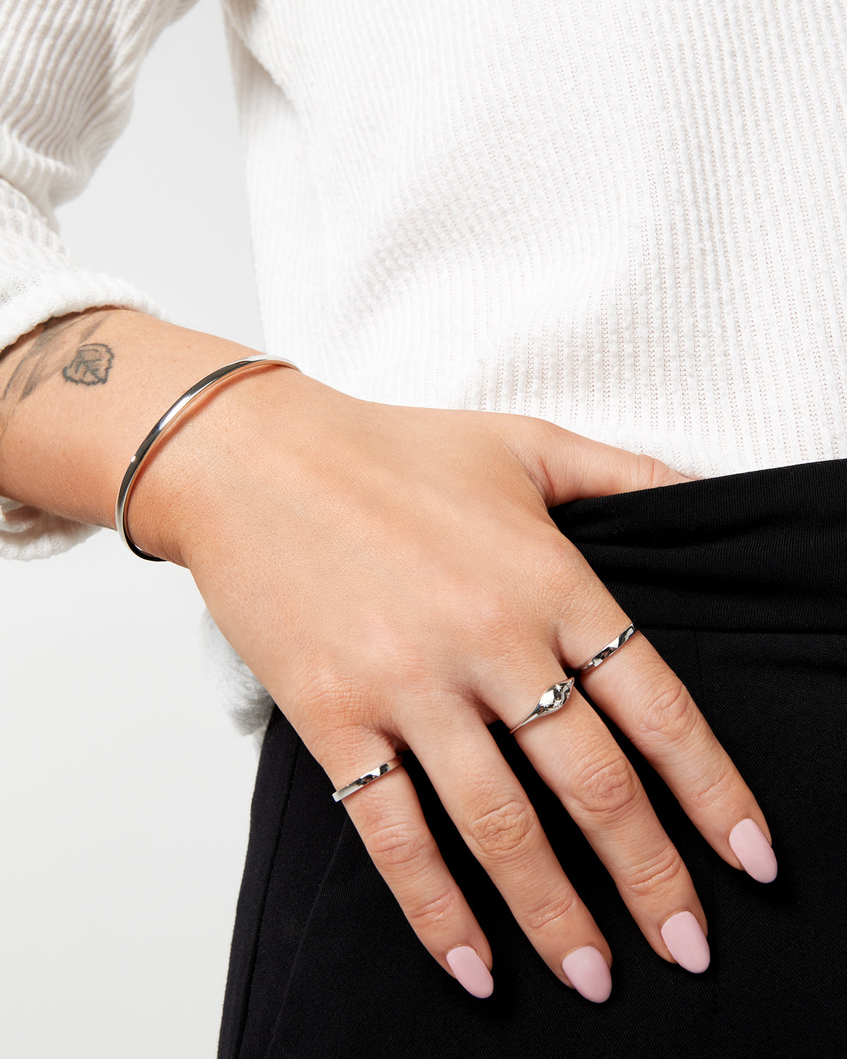 Mannequin bracelet chantal, céleste argent