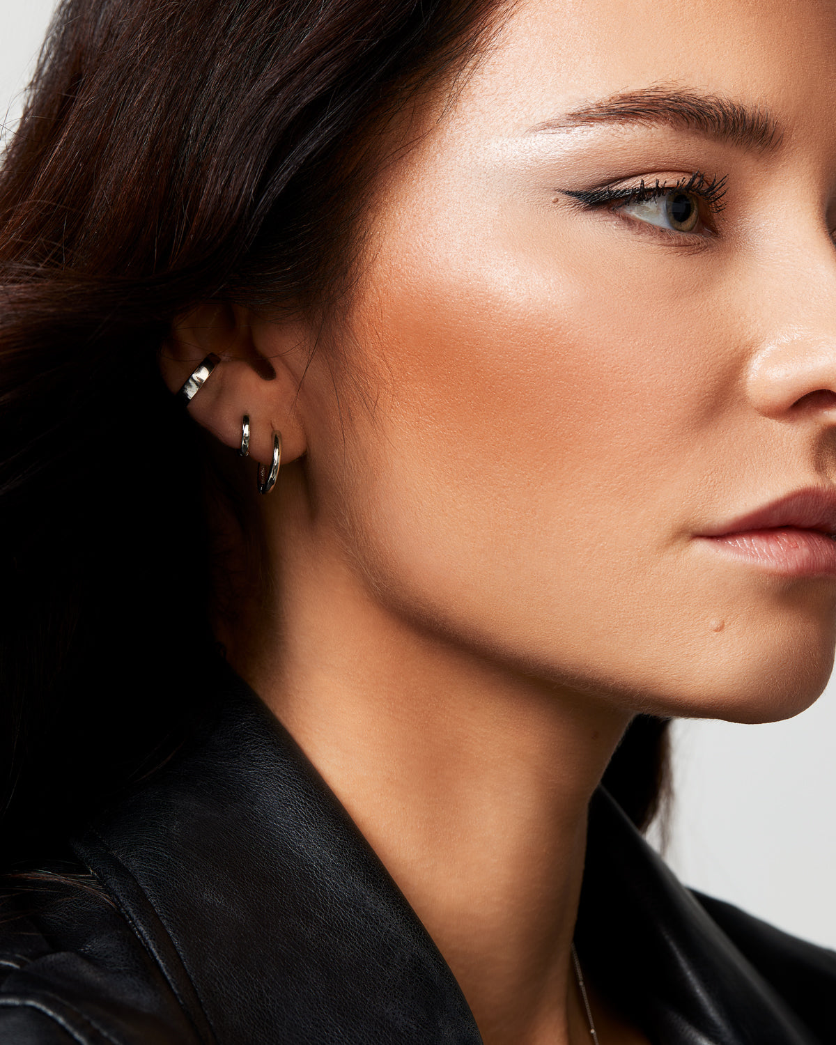Mannequin boucles d'oreilles Jessica argent