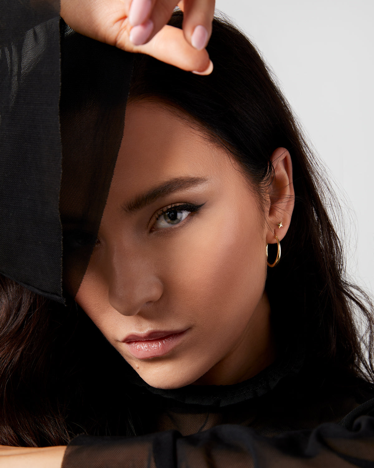Mannequin Boucles d'oreilles Pauline or