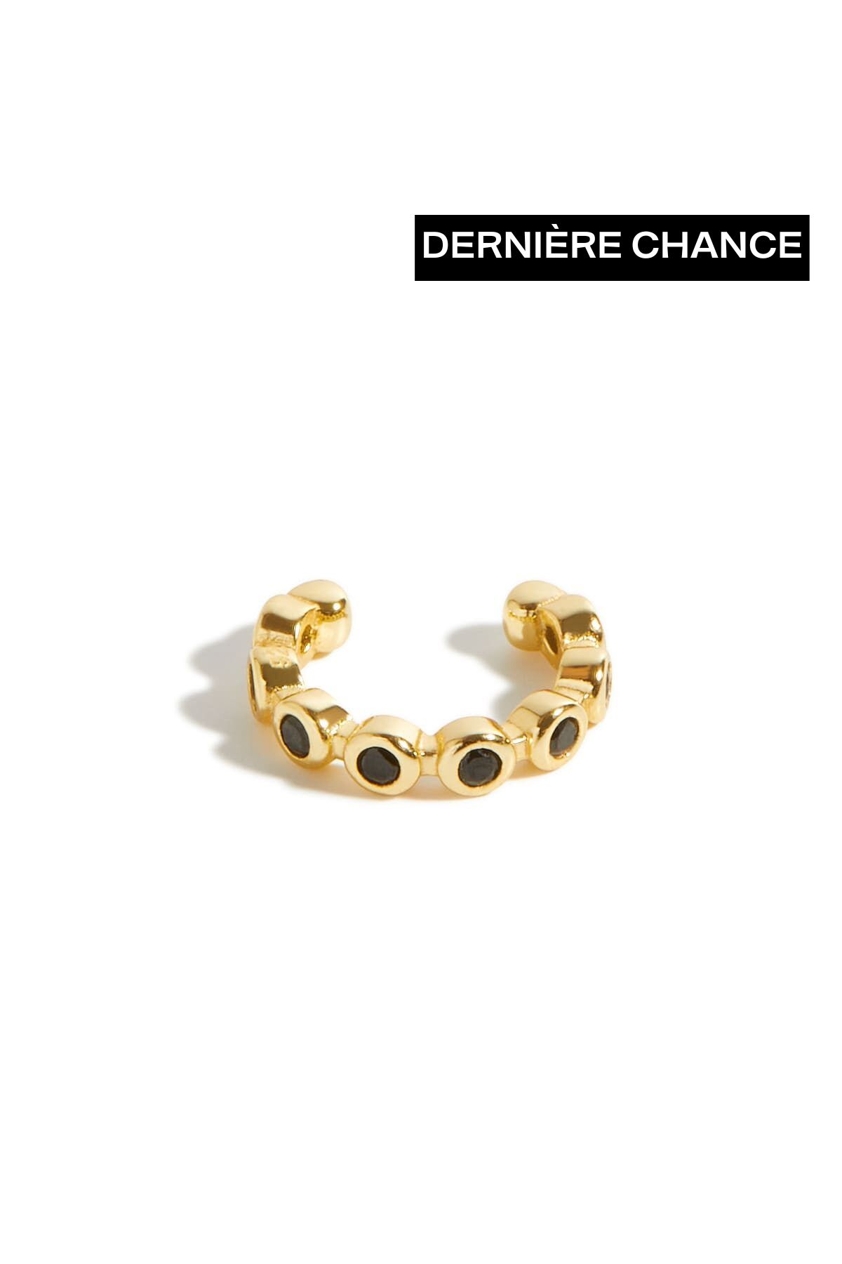 Ear cuff Dominique – Pierres noires