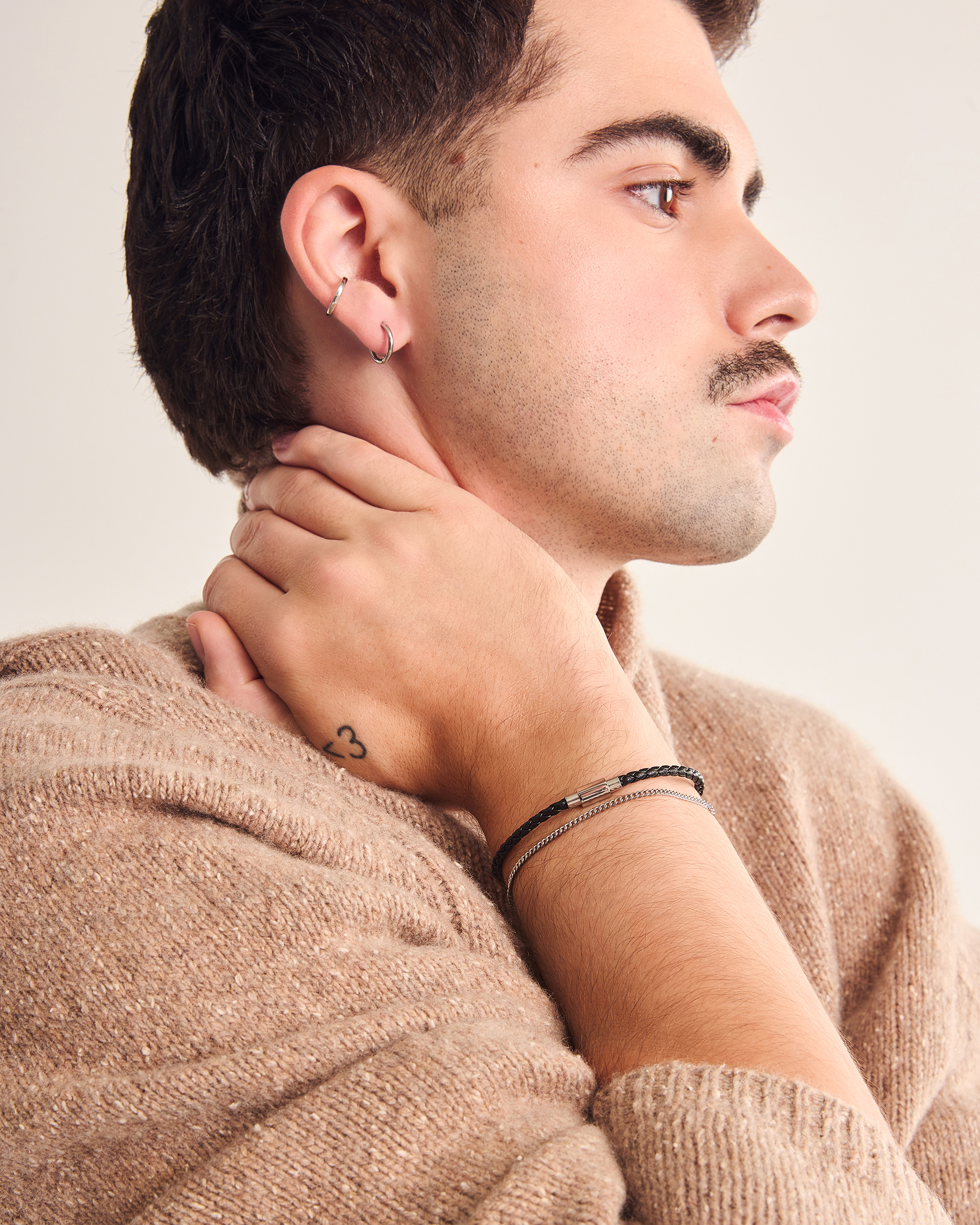 Charlie 15 mm Or blanc, Bracelet Adrien