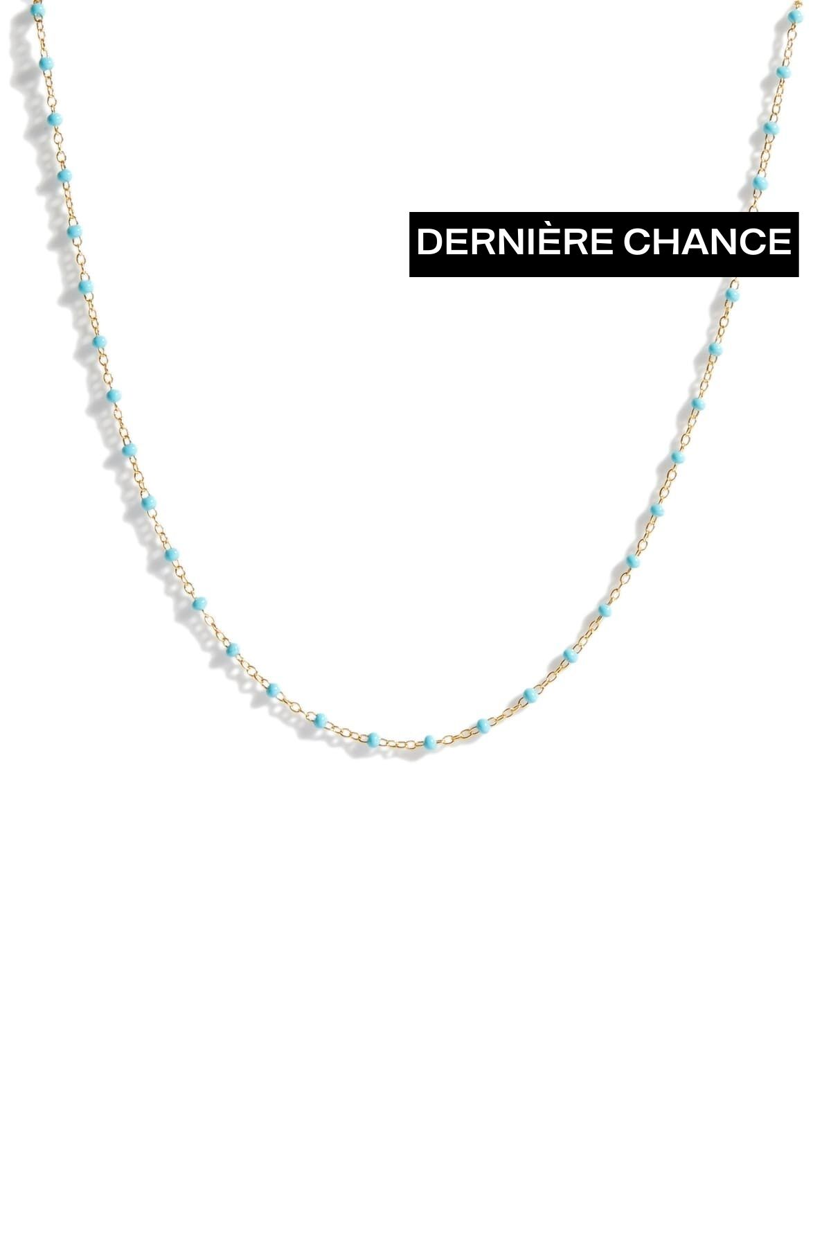 Chaîne satellite colorée turquoise