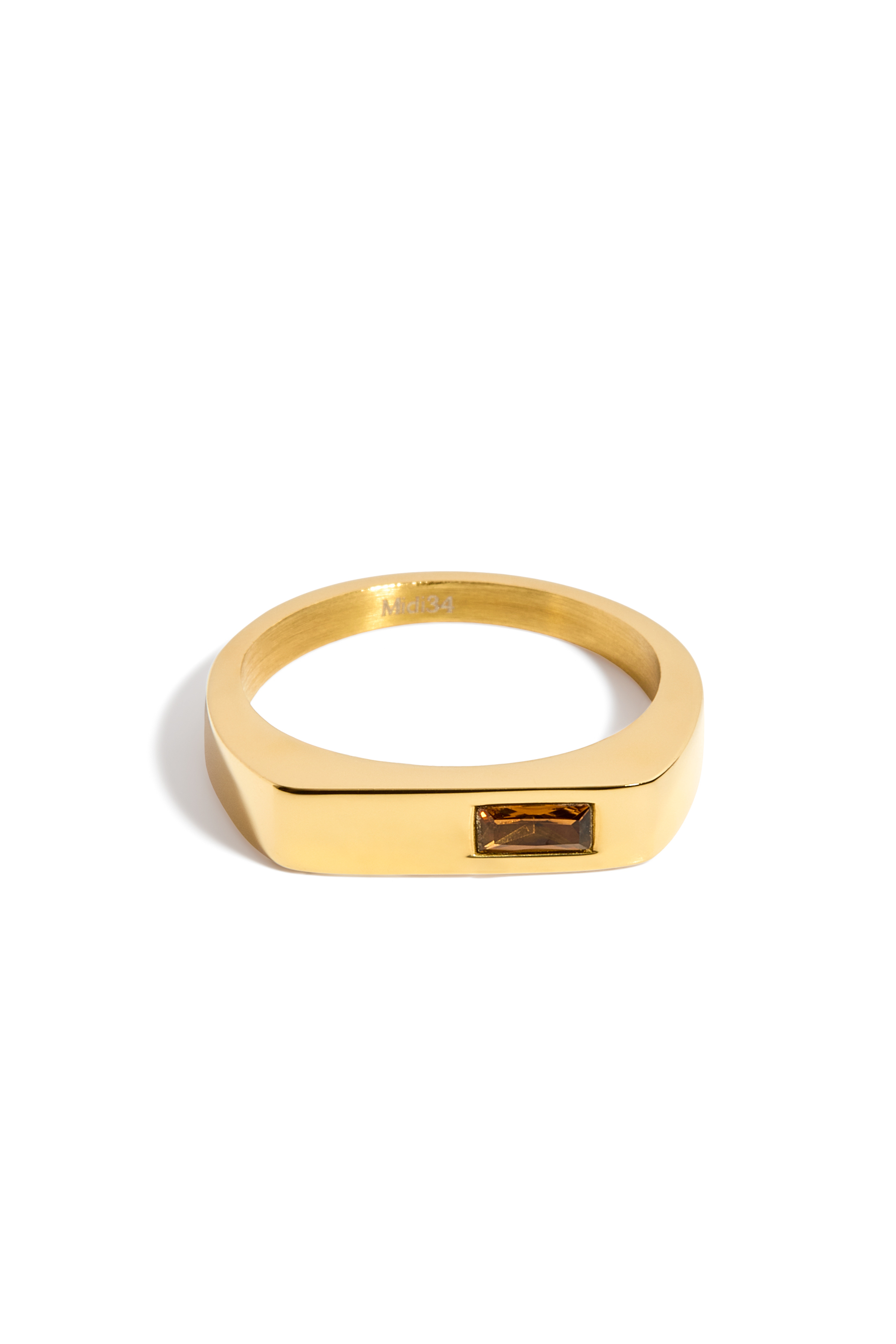 Bague Evan – Zircon Brun