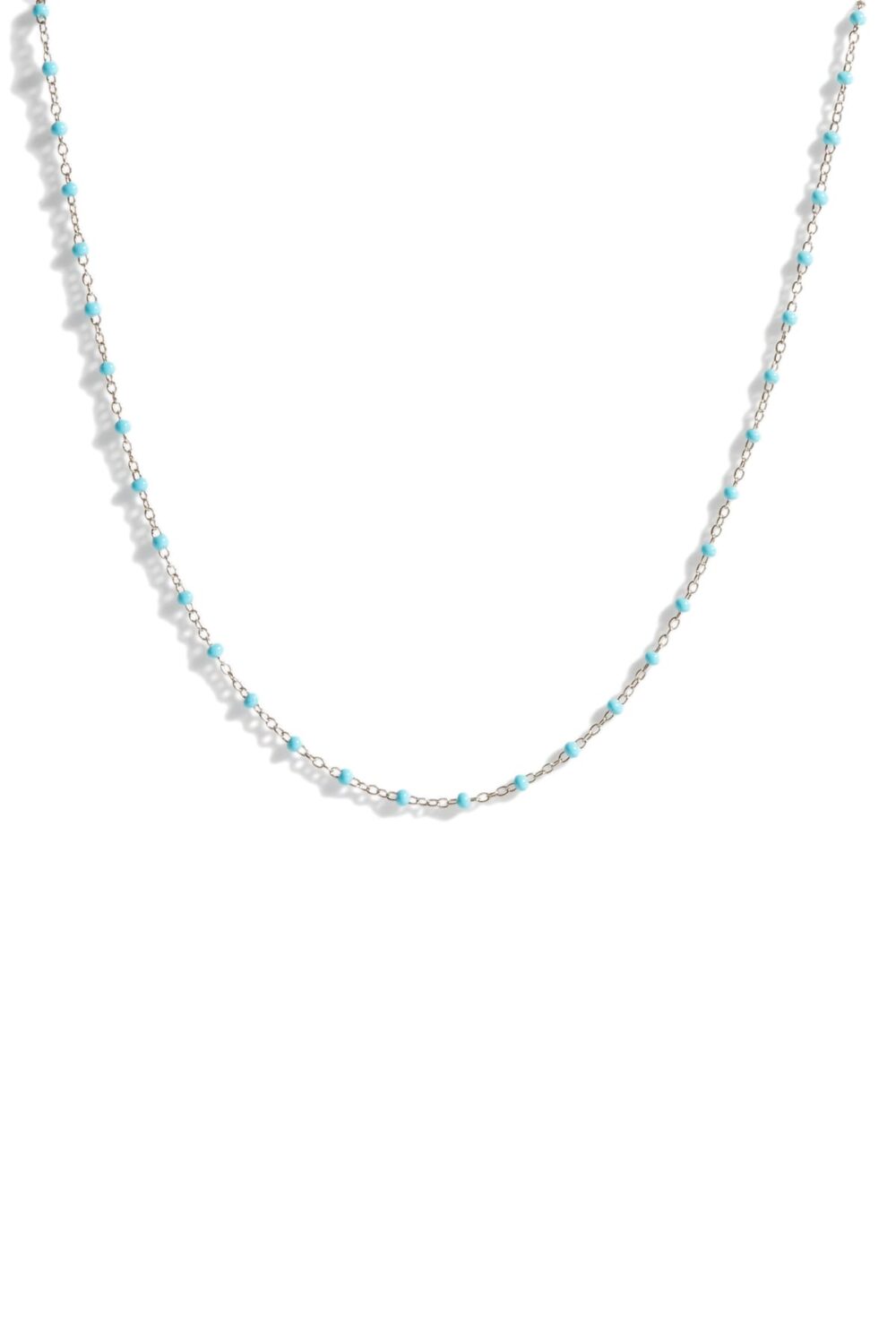 Enamel satellite chain - turquoise