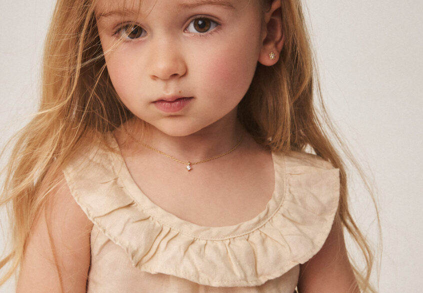collier Nala et boucles d'oreilles Bella or