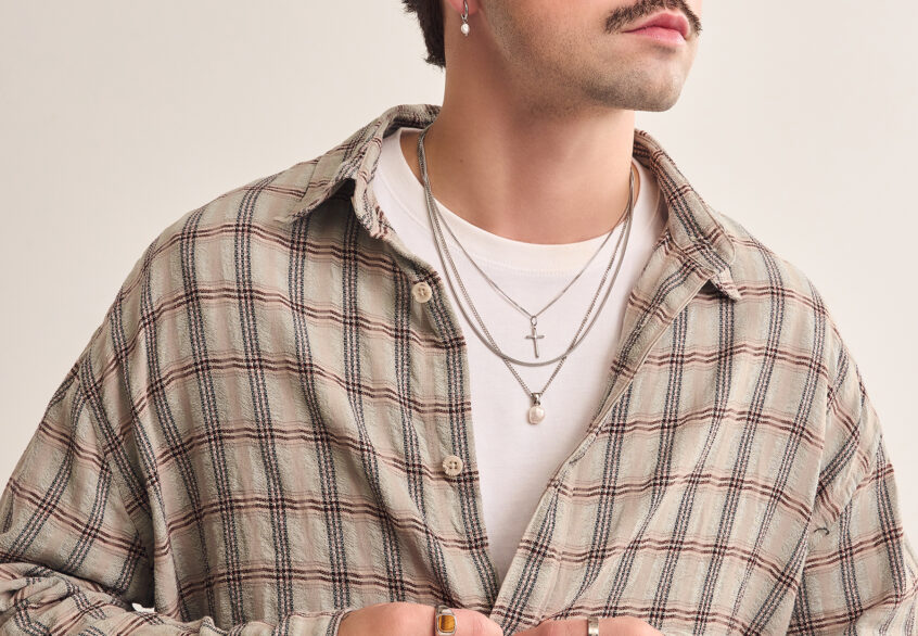 Bague Émilie Or Blanc, Pendentif Romain Or Blanc, Bague Renaud Or Blanc, Chaîne Brad Or Blanc, Chaîne Arnaud Or Blanc