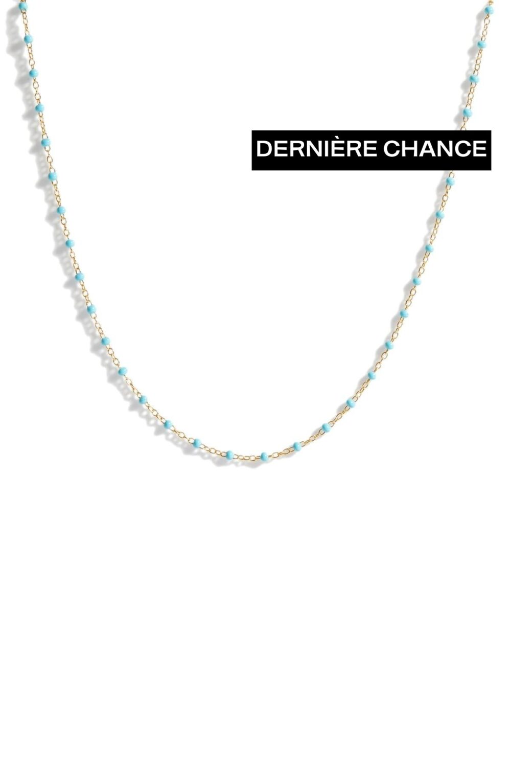 Enamel satellite chain - turquoise