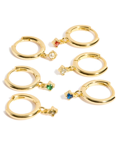 Boucles d&rsquo;oreilles pierre de naissance