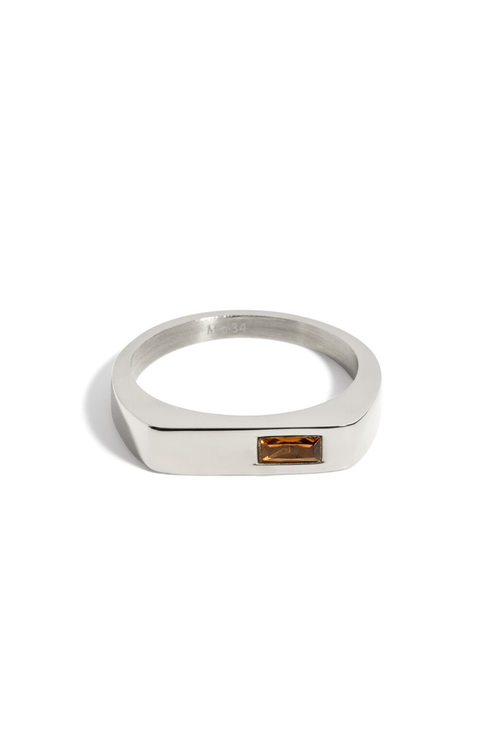 Bague Evan - Zircon Brun