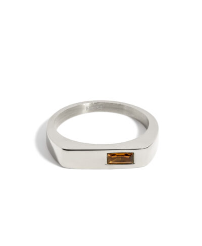 Bague Evan – Zircon Brun