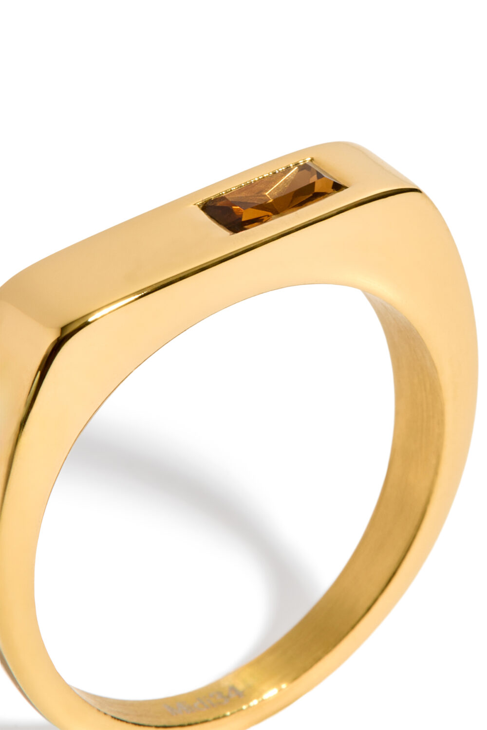 Bague Evan - Zircon Brun