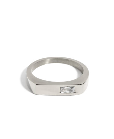 Bague Evan – Zircon Blanc