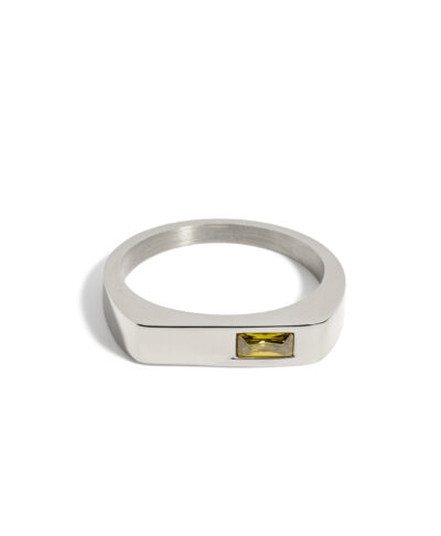 Bague Evan – Zircon Vert