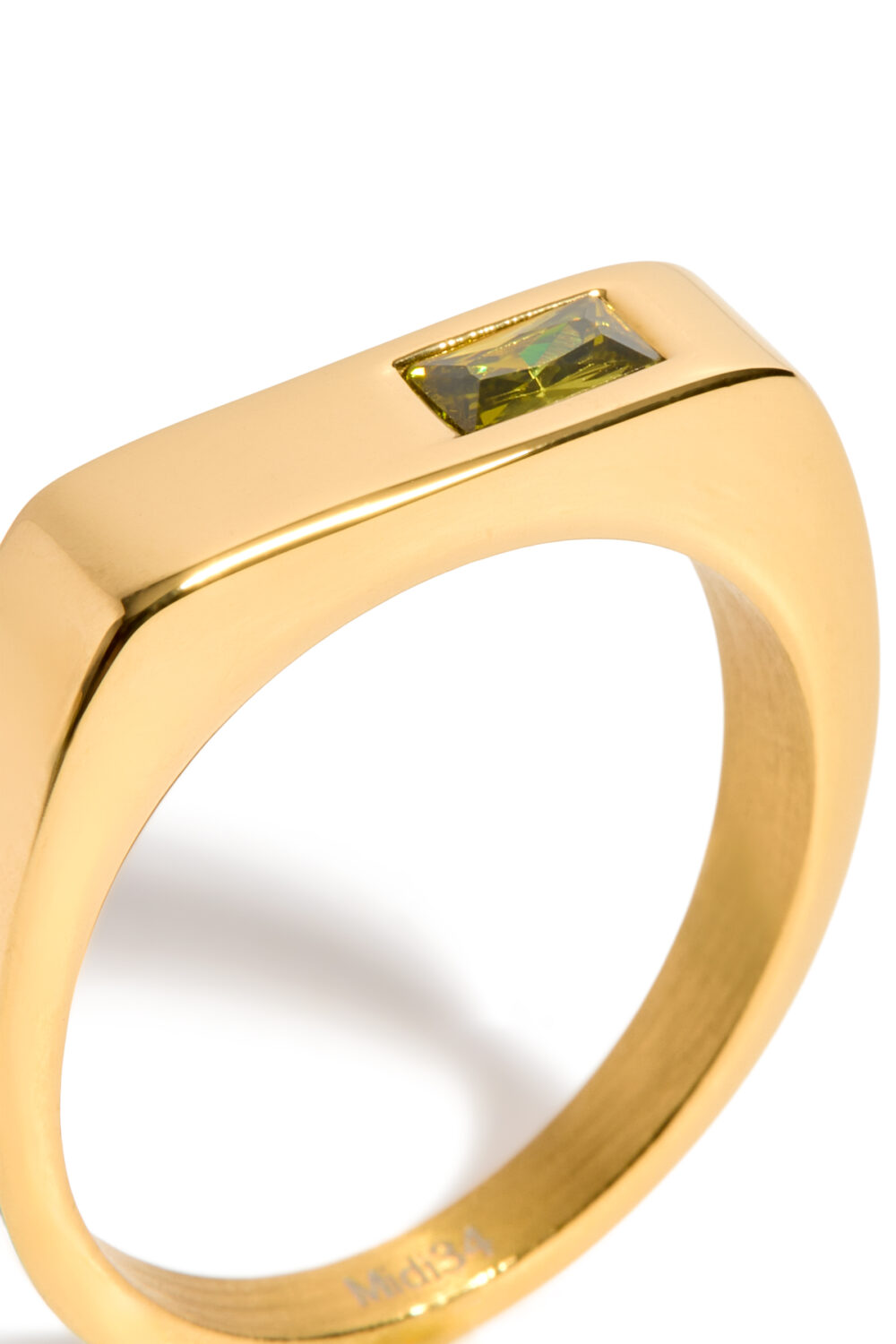 Bague Evan - Zircon Vert