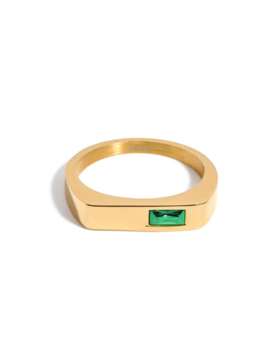 Bague Evan – Émeraude